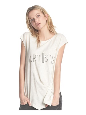 

KIIND OF Женская футболка без рукавов с принтом цвета слоновой кости и круглым вырезом Размер, Цвет слоновой кости