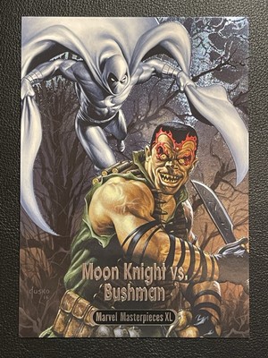 2024 Skybox Marvel Masterpieces XL 5x7 BATTLE SPECTRUM Moon Knight Vs Bushman