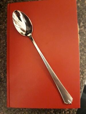 Wallace Stainless ''Lotus'' Satin Iced Teaspoon Unused 2 Avail 1984-1997 Discon