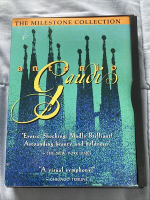 Antonio Gaudi DVD The Milestone Collection, Image Entertainment, Snapcase, RARE