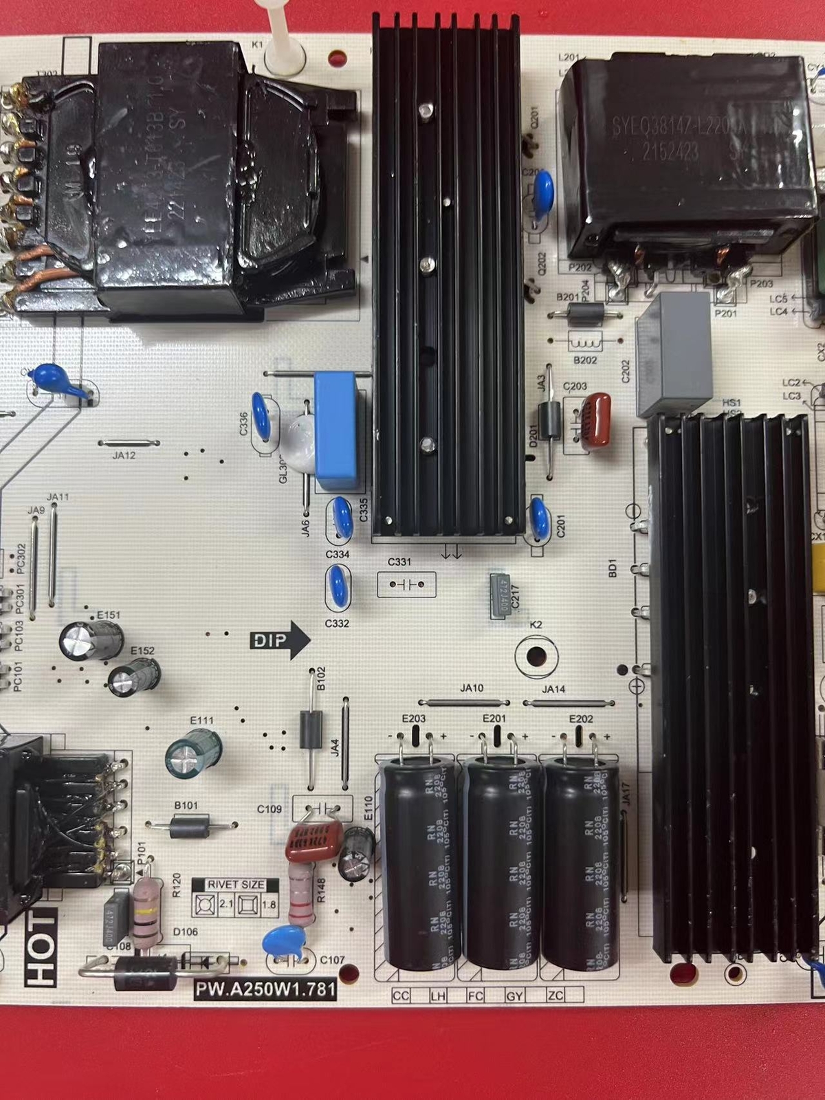 100%TESTED PW.A250W1.781 Power Supply Board for 75