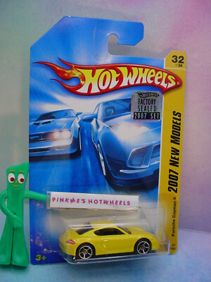 htf 2007 Hot Wheels PORSCHE CAYMAN S #32  yellow;oh5 New Models factory
