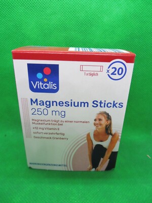 Vitalis  Magnesium Sticks 250 mg; 20 Bt. á 1,5 g; Geschmack Cranberry