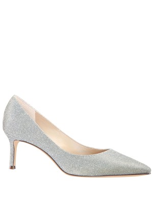 

NINA Женские золотые мерцающие туфли Nina60 Toe Stiletto Slip On Leather Pumps, Золотой, NINA60-W