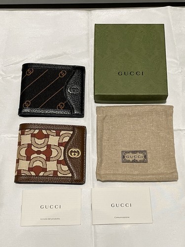 GUCCI GUCCI INTERLOCKING WALLET BLACK SHIPPID FROM JAPAN