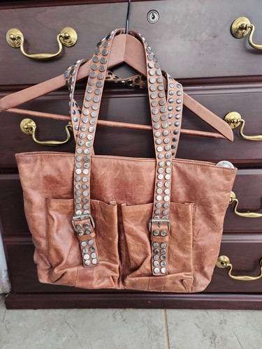 ORCIANI Studded Leather Bag | eBay