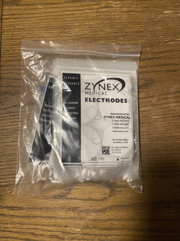 ZYNEX MEDICAL ELECTRODES 2" ROUND Pads 80(20 Packs Of 4) New Free shipping via