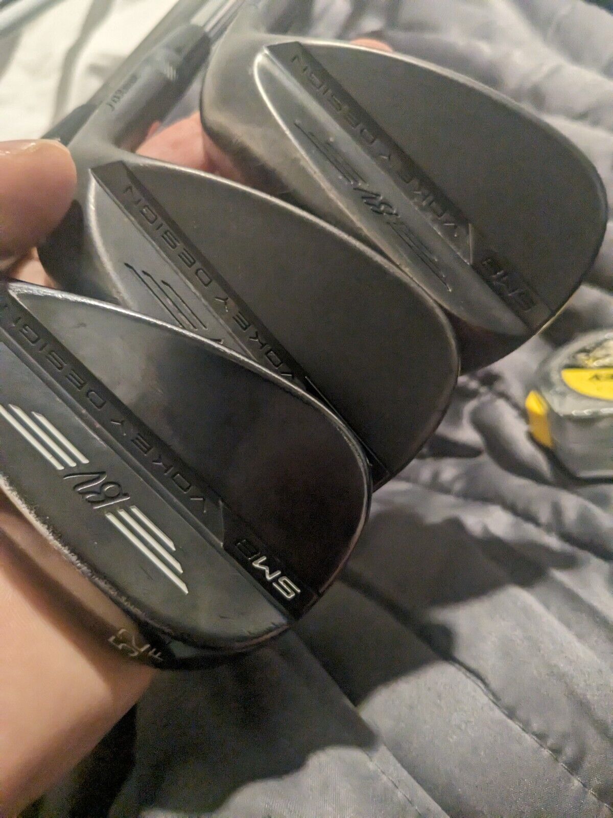 Good Right Titleist SM8 jet black wedge set.52,56,60.vokey Good Right Titleist SM8 jet black wedge set.52,56,60.vokey