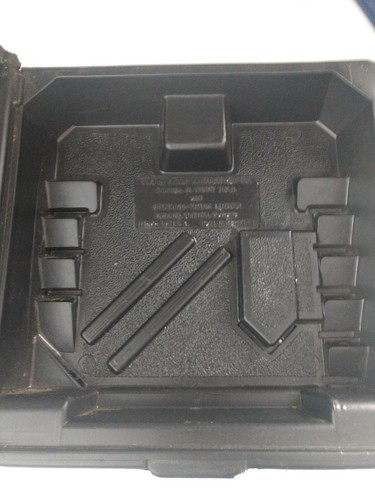Vintage Sears Craftsman Router Case Black Hard Plastic Snap Close Part # 9-1458