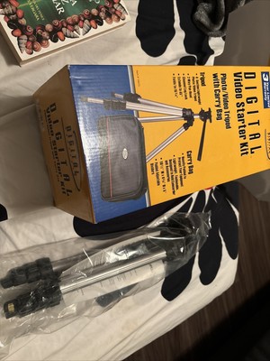 DIGITAL CONCEPTS TRIPOD VIDEO & CAMERA Starter Kit Extends to 45'' Folds to 15''