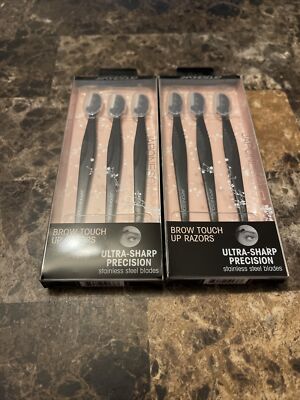 2 Pack JAPONESQUE Pro Performance Touch Up Razors stainless steel