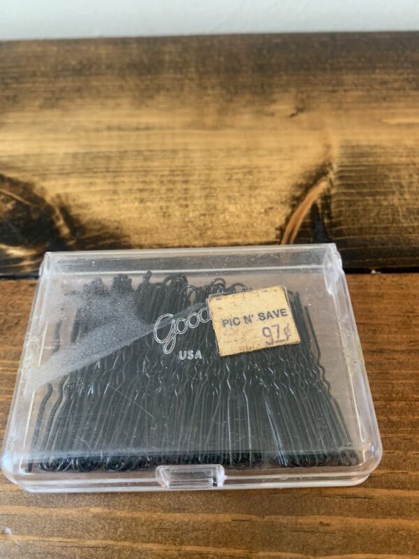 GOODY Vintage Bobby Pins with Plastic Case USA 1.75 & 2 Inch Assortment 137