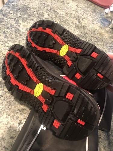 Fire-Dex FDXL100 Red/Black leather Structural fire fighting boot, Size 13 M