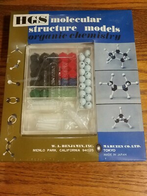 Vtg HGS Molecular Structural Models Kit- Organic Chemistry-Benjamin/Maruzen-new