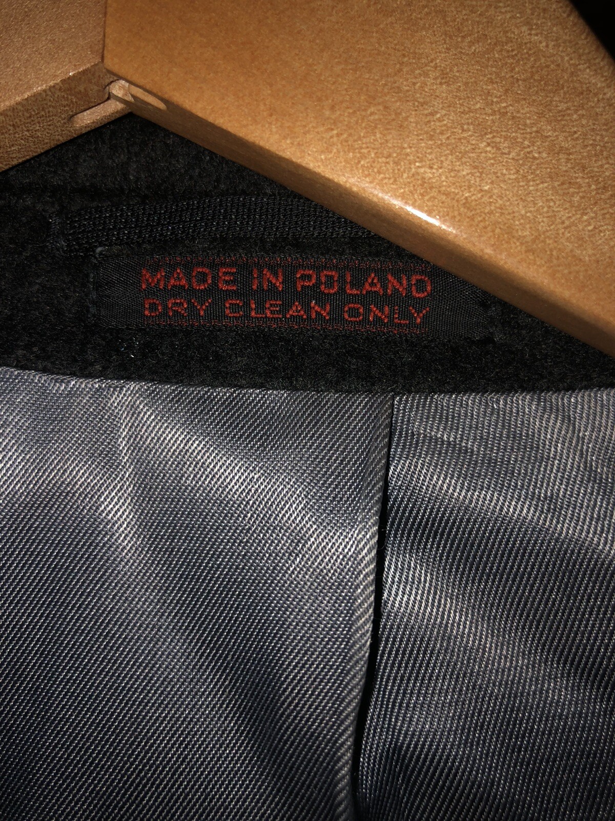 High End Men's Gray Wool Coat Size L