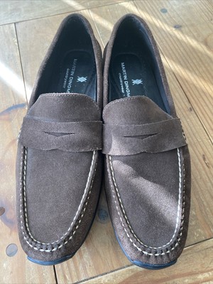 Martin Dingman Brown Suede Leather 