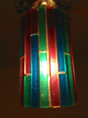 Vintage Lighting four 1960s Fiesta pendants by Moe