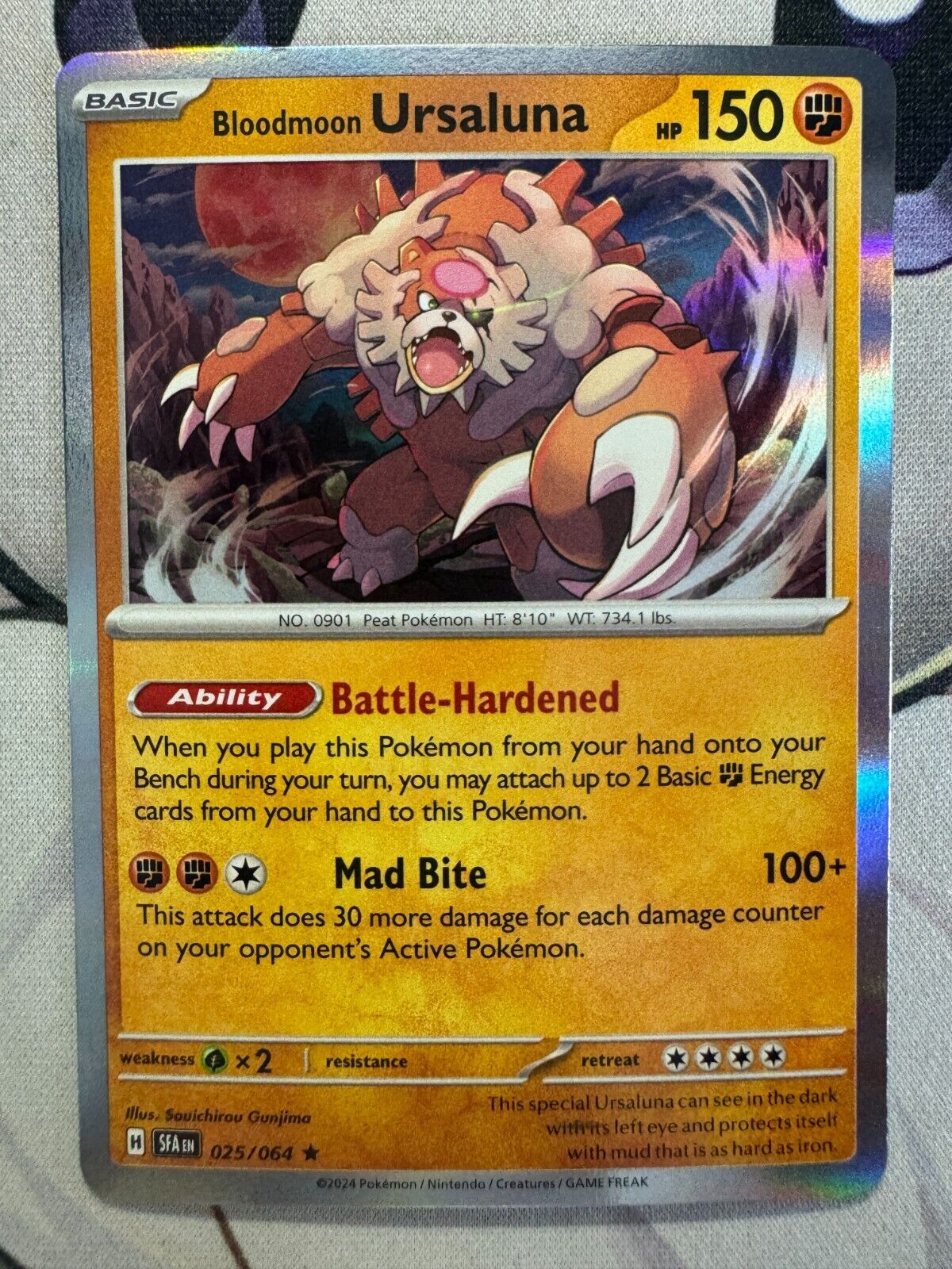 Bloodmoon Ursaluna Holo English Pokemon TCG BKAU643 | eBay Bloodmoon Ursaluna Holo English Pokemon TCG BKAU643 | eBay