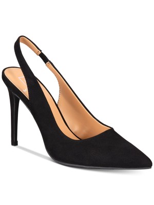 

MATERIAL GIRL Женские черные туфли без шнуровки Darcie Stiletto с ремешком на пятке, Черный, 10005222300