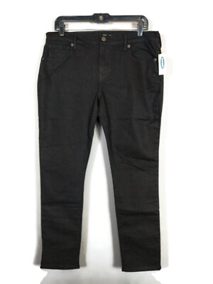 Old Navy Curvy Skinny Black Stretch Denim Jeans Size 12P