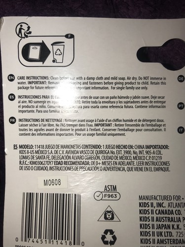 Zebra And Panda Black And White Baby Mitten Rattles NEW IN PACKAGE!