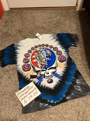 NWT 1994 New York Strangers (Rangers) X Grateful Dead Tie Dye Shirt Sz S