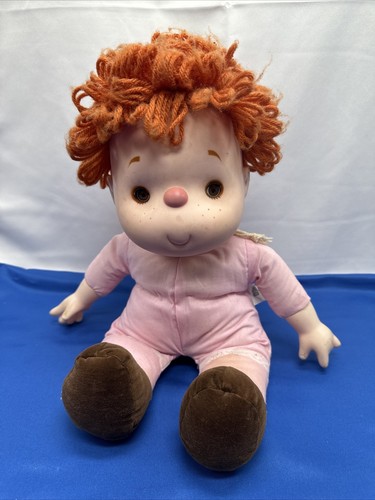 Ice Cream Doll 1980 J Shin Red Orange Yarn Hair Girl Vintage No