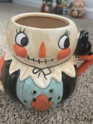 Johanna Parker Halloween Scarecrow Male Pumpkin Peeps Mug - New