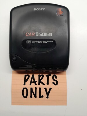 Parts Repair Vintage Sony D-180K Portable CD Player Car Discman 