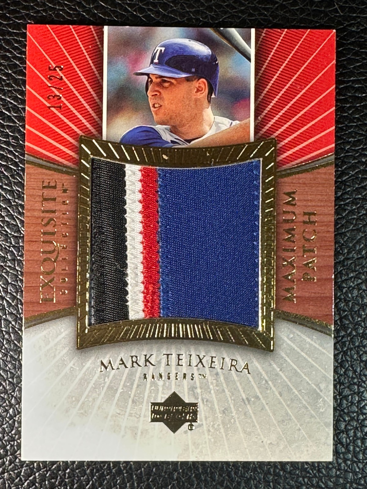 2006 Upper Deck Exquisite Collection Maximum Patch Mark Teizeira 13/25 Patch