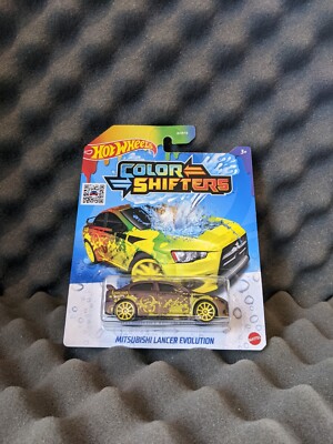 Hot Wheels Colour Shifters Brown Yellow Mitsubishi Lancer Evolution 2022 R18 New