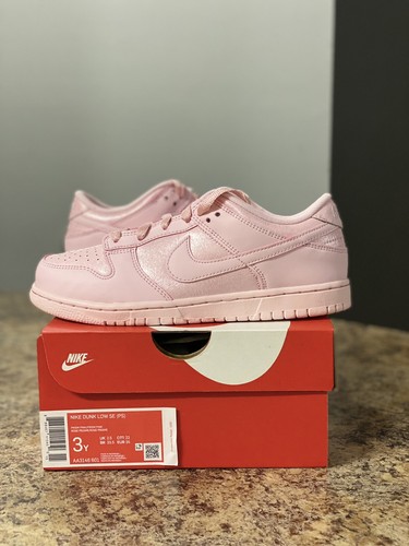 Nike Dunk Low SE Prism Pink (PS) Size 3 Youth / 4.5 Women's