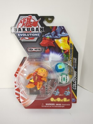 Bakugan Evolutions True Metal COLOSSUS  With NANO RIPTIDE And NANO SIPHON