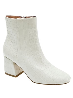 

JANE AND THE SHOE Женские ботильоны на молниях белого цвета под крокодиловую кожу Iris, размер 10 м, Белый, FJS941001
