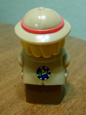 Mega Bloks Safari Worker Figure Only Duplo Size