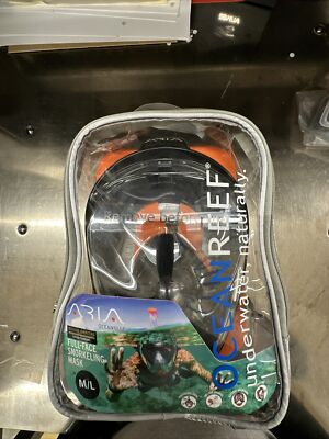 Ocean Reef Aria QR+ w/Camera Holder Full Face Snorkeling Mask Anti-fog WH M/L