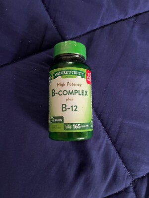 Nature's Truth Vitamins High Potency B-Complex Plus B-12 Non-GMO Tablets 165 Ct