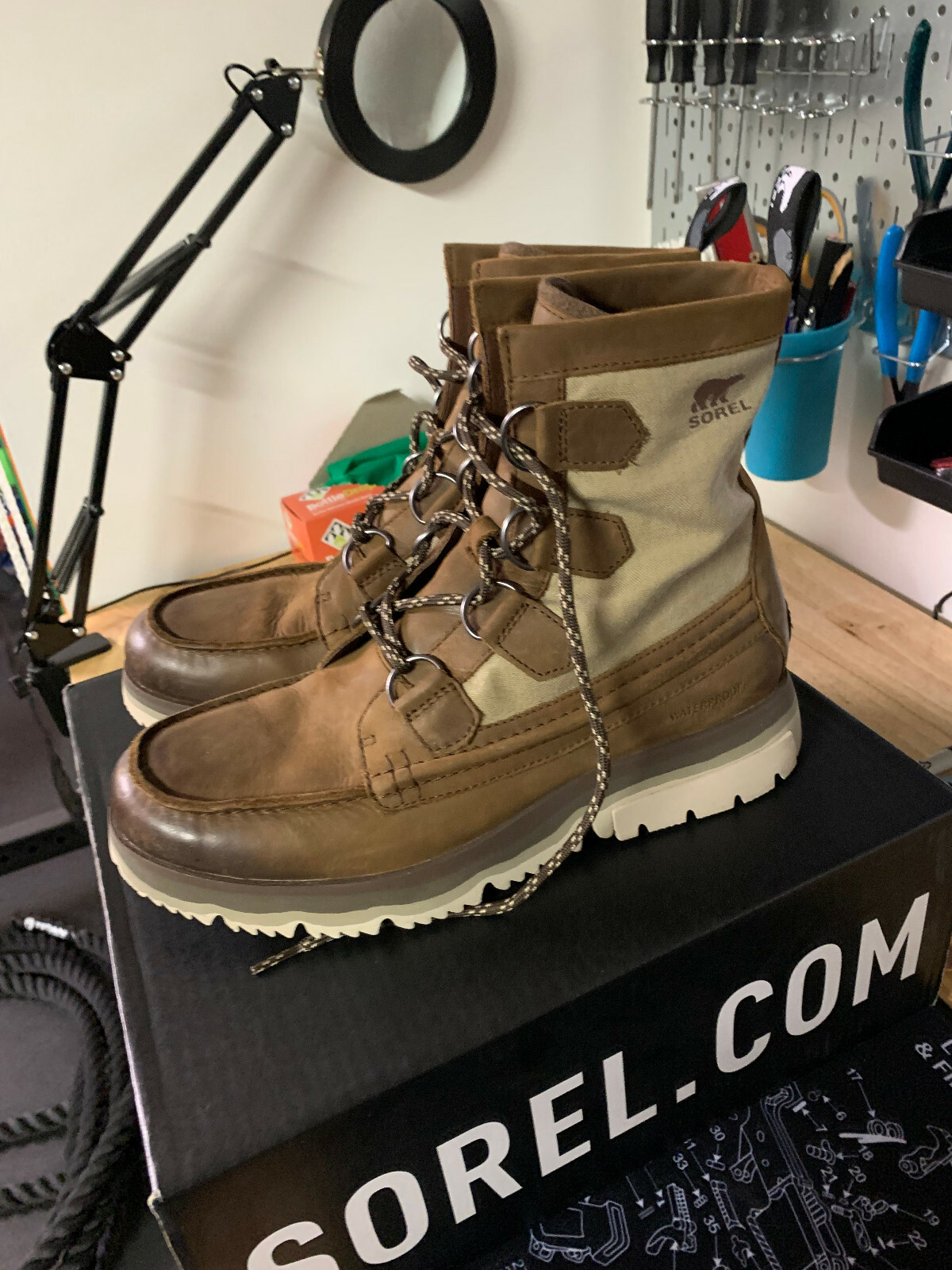 Sorel Atlis Caribou WP Men's boot Size 