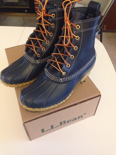 Pre-owned Ll Bean 8" Raven Blue Thinsulate Duck Boots, In Box, Sz. 6m, Rare