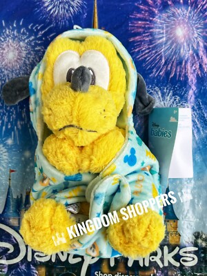 2023 Disney Park Babies Baby Pluto Blanket Pouch Plush New
