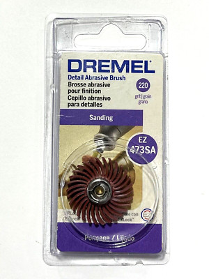 Dremel 1'' Detail Abrasive Sanding Brush EZLock 220 Grit EZ473SA