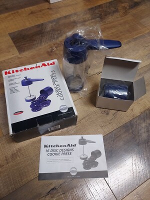 KitchenAid 16 Disc Design Cookie Press New Complete In Box