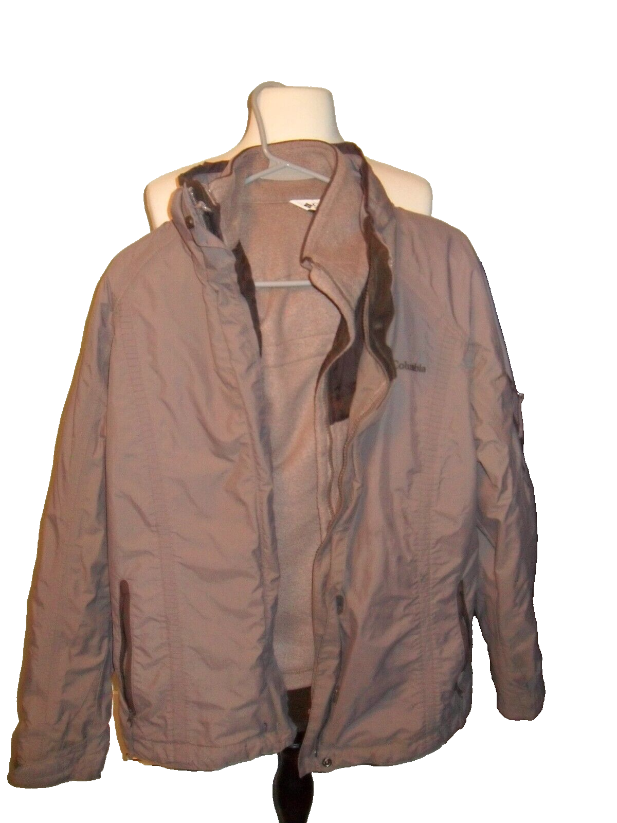Men's Columbia Coat Size M Brown Bugaboo full zip Men's Columbia Coat Size M Brown Bugaboo full zip