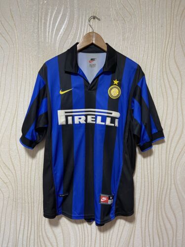 Inter Milano Nike Jersey 1998 1999 Yellow Vintage Retro