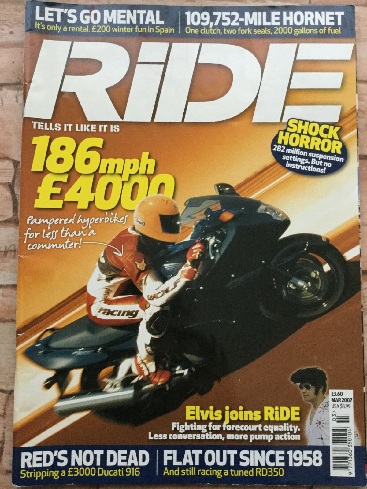 メリー Ride Magazine - March 2007 - OW01, ZX-6R, Ducati 1098