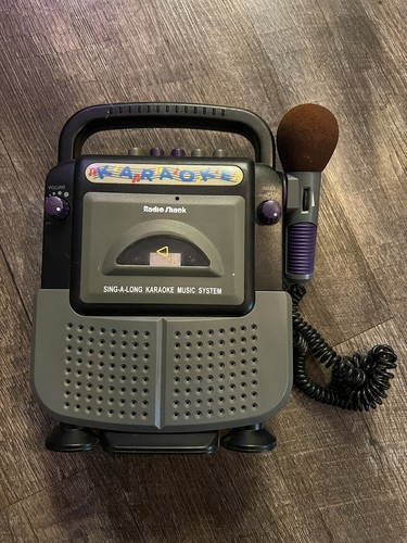 Vintage 1980s Radio Shack Sing Along Karaoke Music System