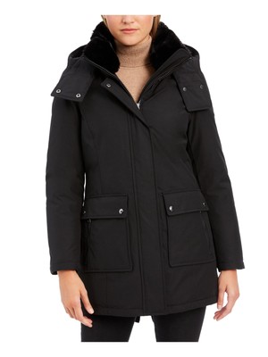 

CALVIN KLEIN Womens Black Parka Winter Jacket Coat, Черный, CW930476