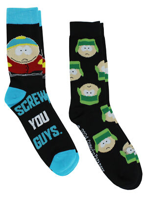 Мужские носки South Park Cartman & Kyle, 2 упаковки, Размер 6-12
