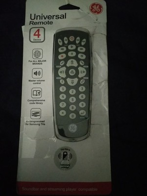 New in Open Box GE Programmable Universal Remote Control - 4 Device