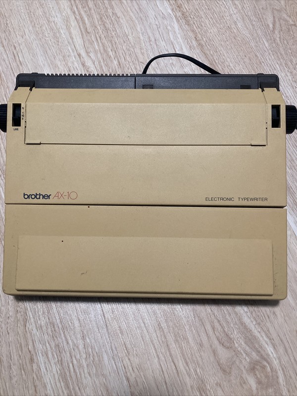 Brother typewriter photos of Brother AX10 by year then serial number